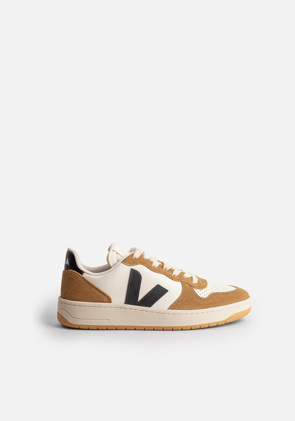 Tenis H Veja Moda V-10 Leather Cafe