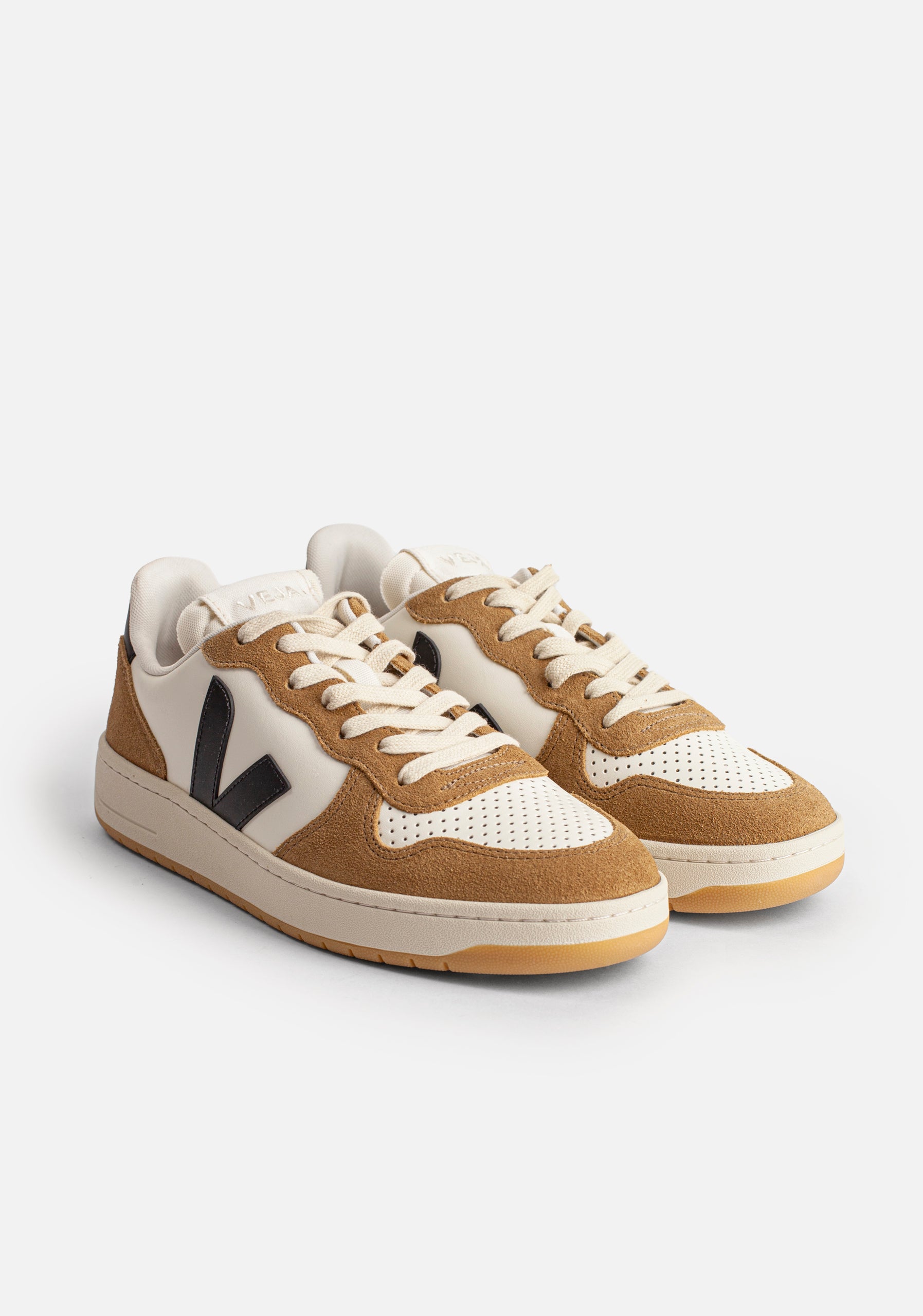Tenis H Veja Moda V-10 Leather Cafe