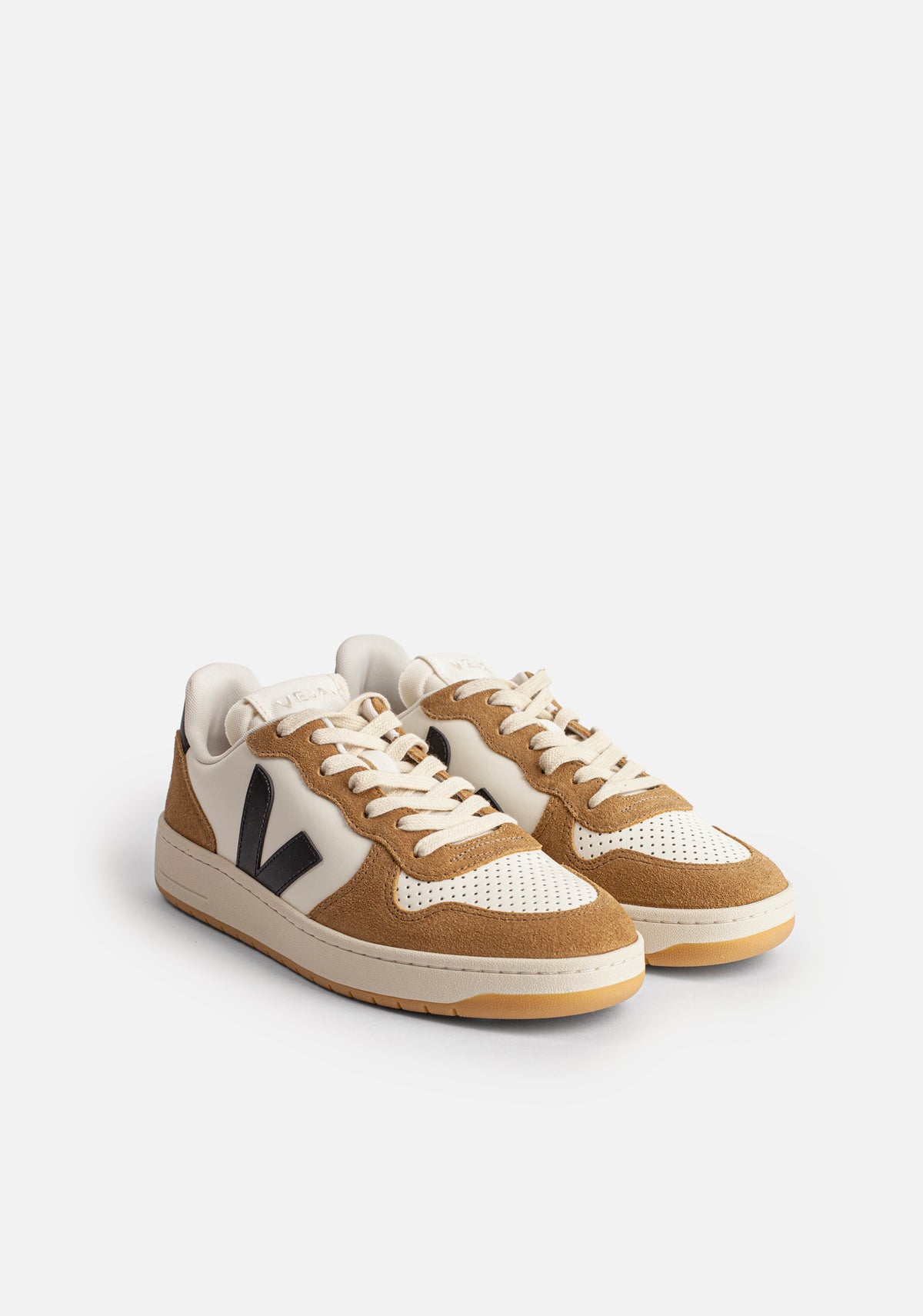 Tenis H Veja Moda V-10 Leather Cafe
