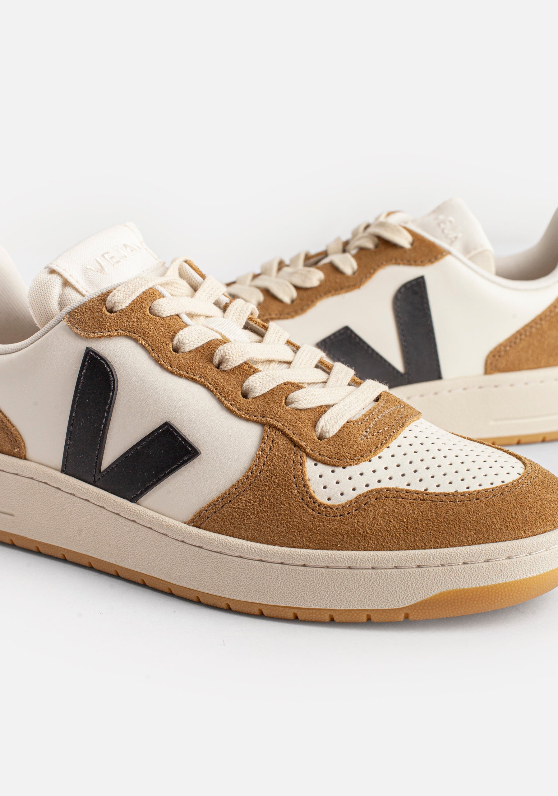 Tenis H Veja Moda V-10 Leather Cafe