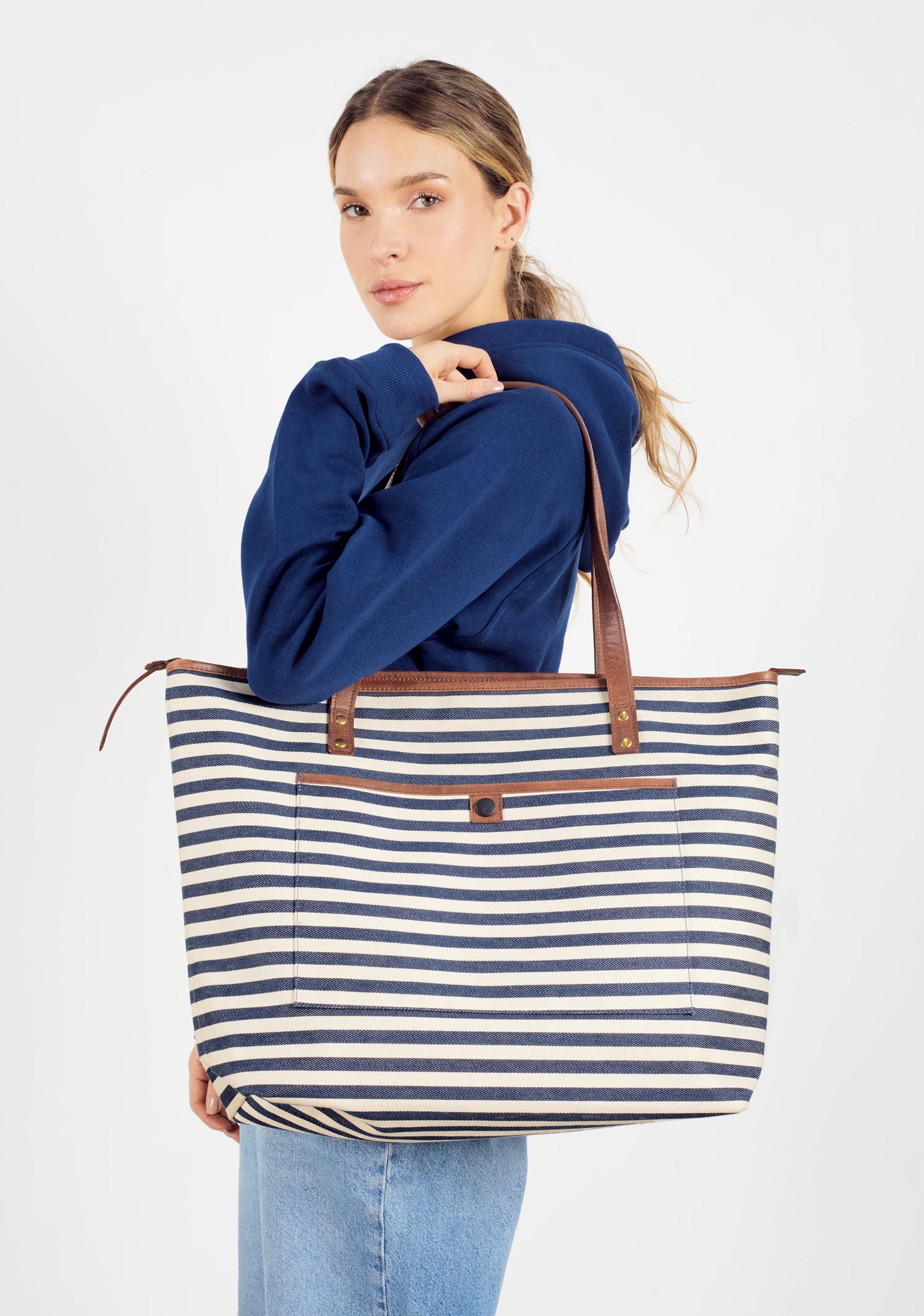 Tote Bag Lineas Azules