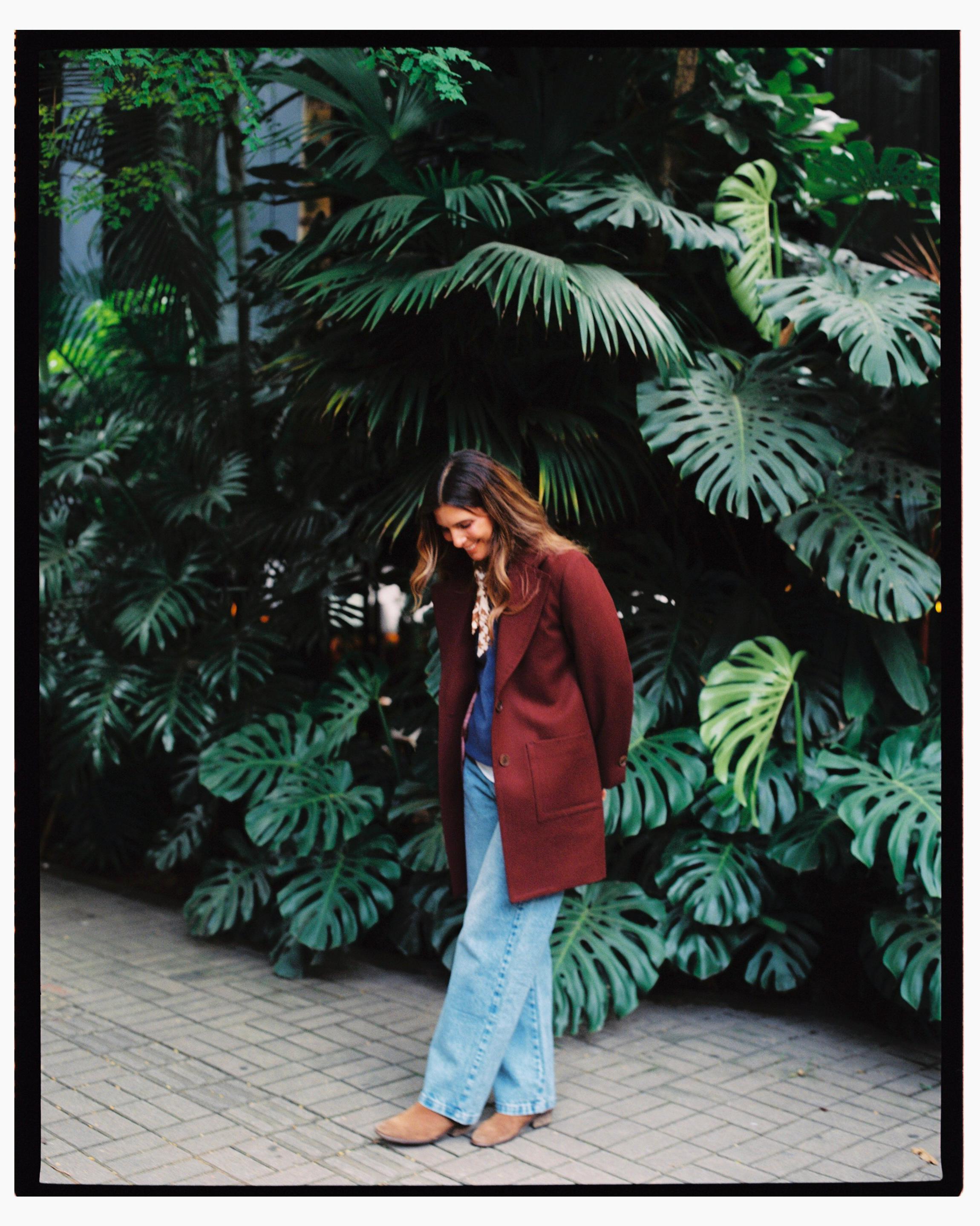 Abrigo M Varenna Unicolor Lana Vinotinto