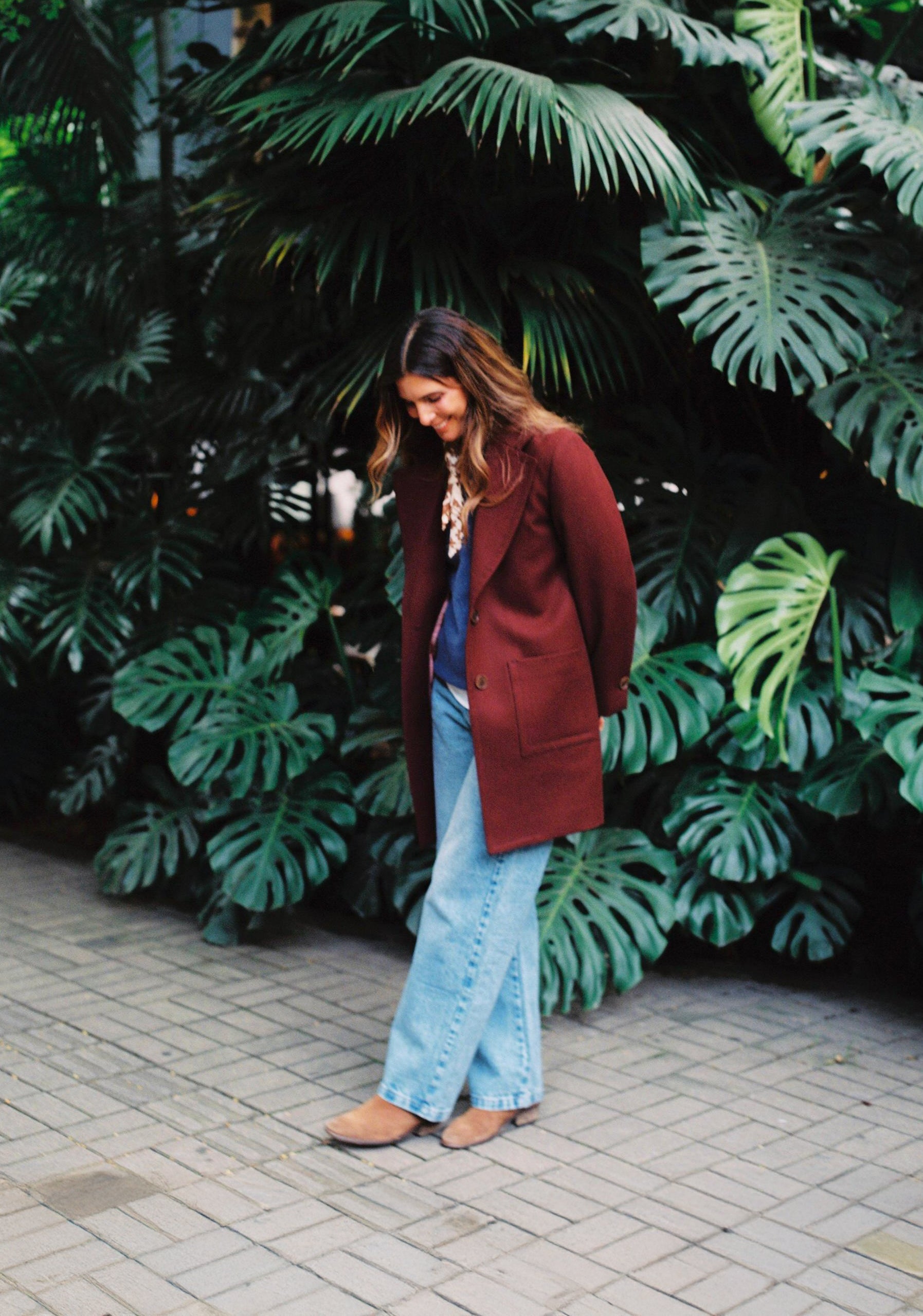 Abrigo M Varenna Unicolor Lana Vinotinto