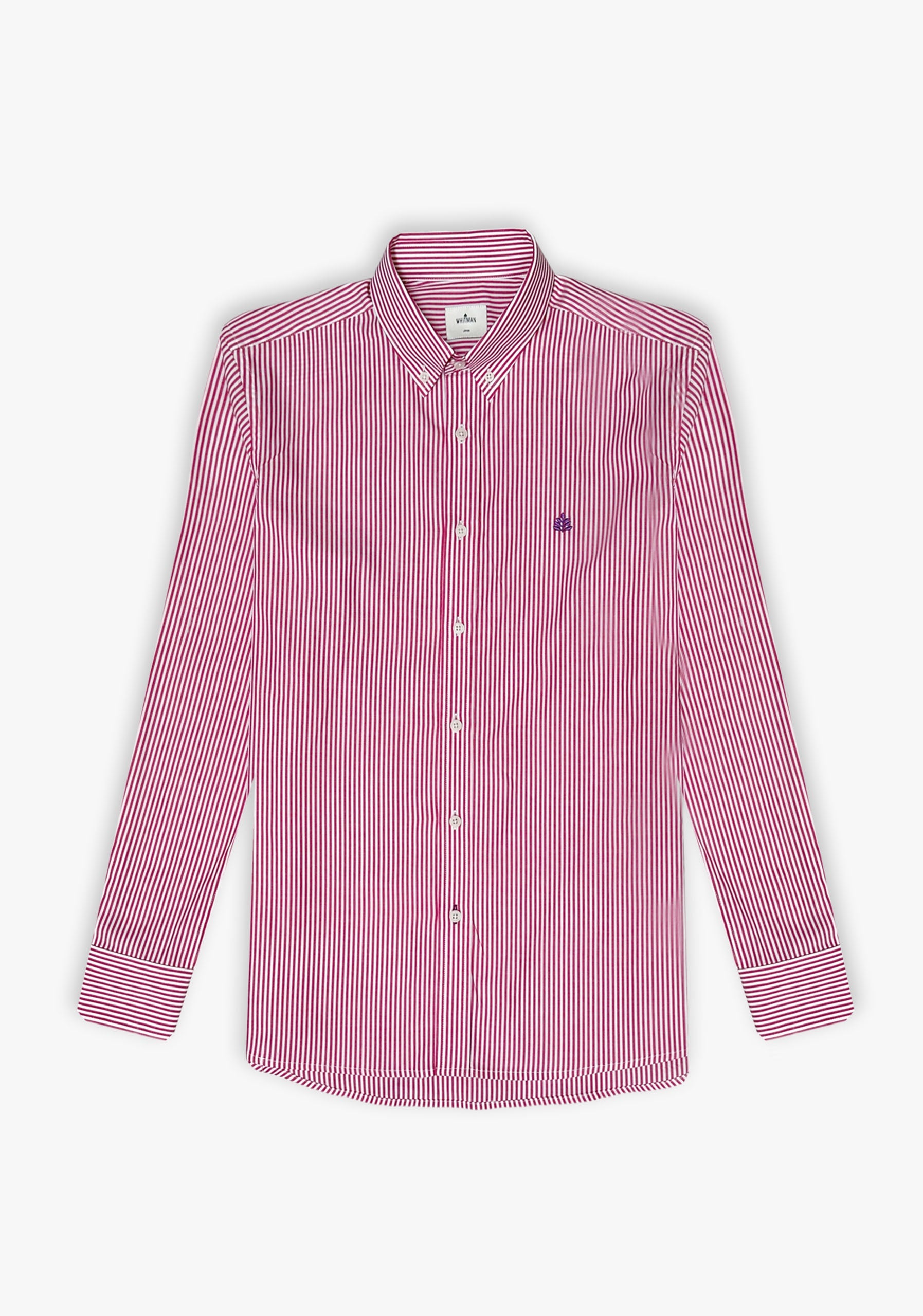 Camisa Whitman Líneas Fucsia-Blanco